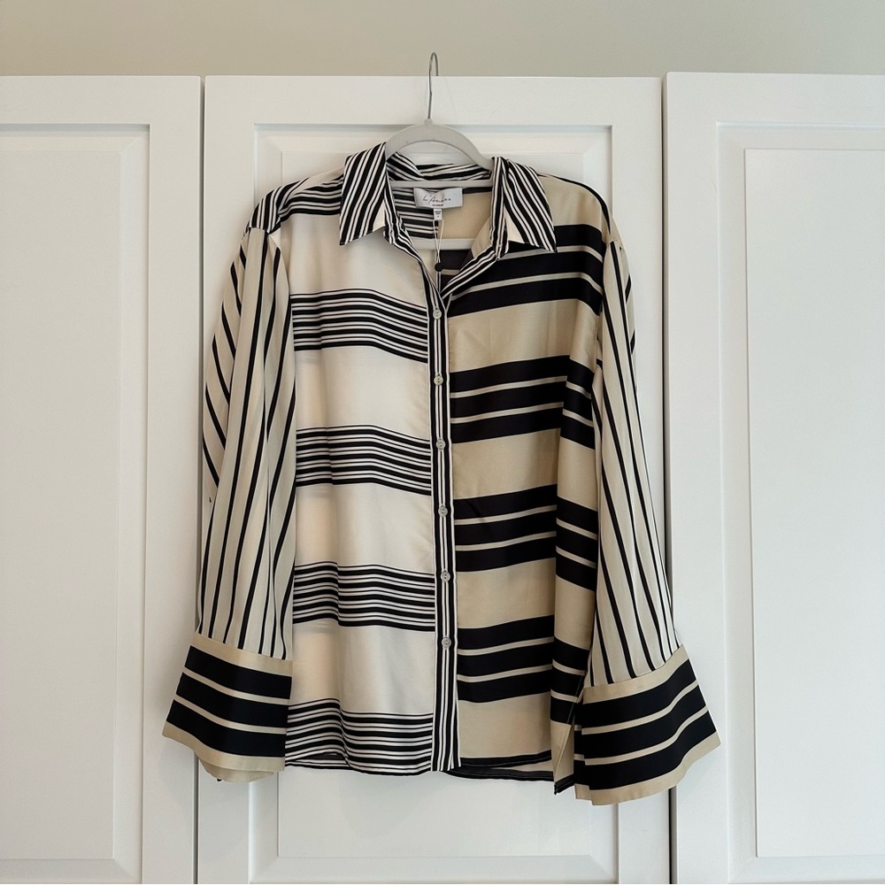 L’Academie Striped Katy Blouse